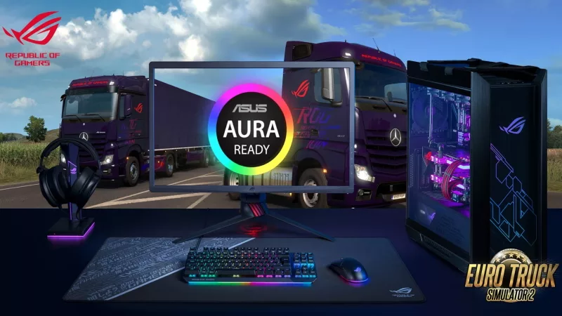 strategi Overskyet fjerne Aura Sync lights the way in Euro Truck Simulator 2 | ROG - Republic of  Gamers Global