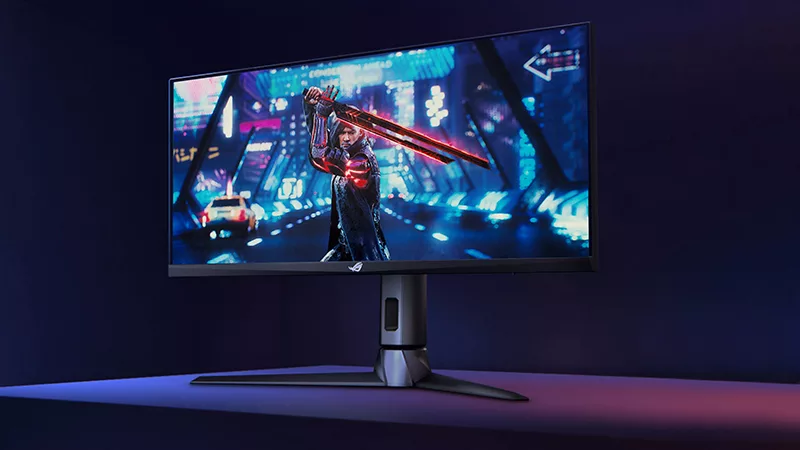 The ROG Strix XG309CM gaming monitor is ultra-wide, ultra-fast