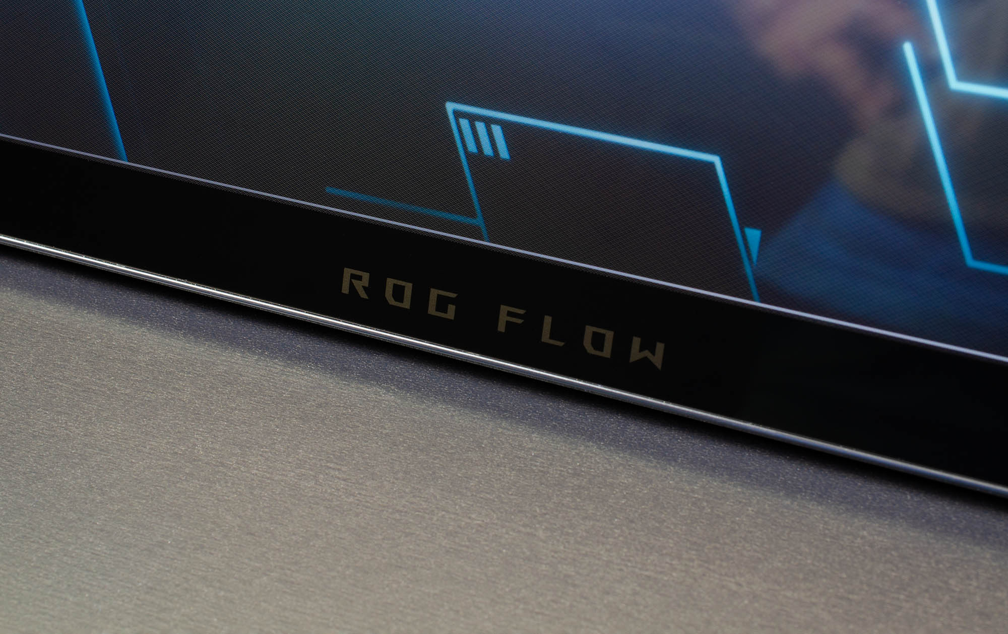 ROG Flow logo on the front edge of the ROG Flow Z13