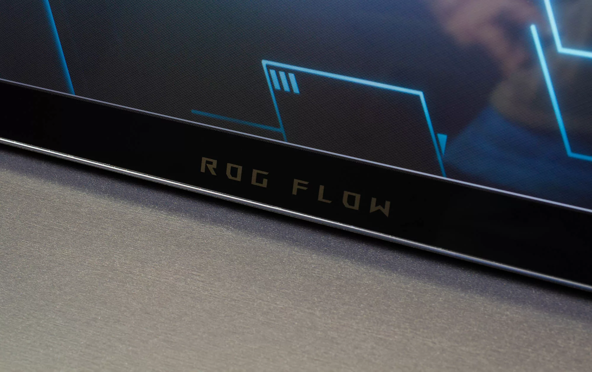 ROG Flow logo on the front edge of the ROG Flow Z13