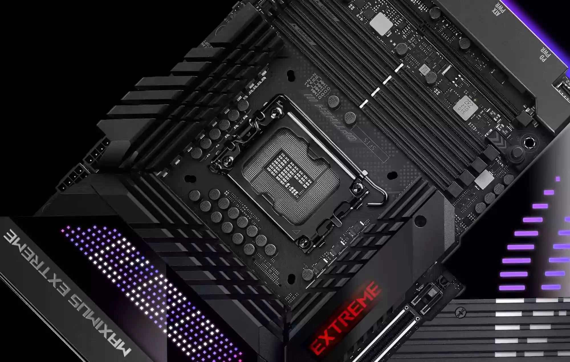 The AM6 socket on the ROG Maximus Z790 Extreme motherboard
