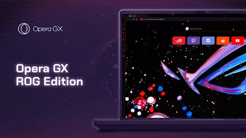 ROG и Opera представили специальную версию геймерского браузера Opera GX ROG Edition