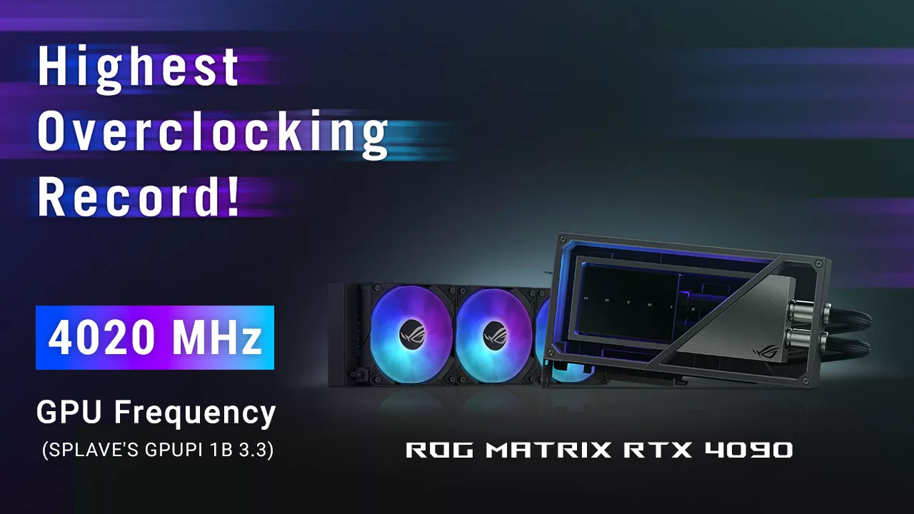 Видеокарта ROG Matrix GeForce RTX 4090 установила восемь рекордов производительности – успейте ее приобрести