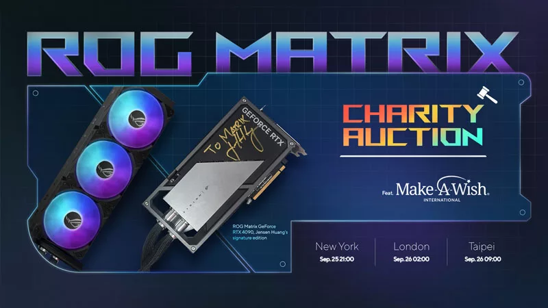 ROG Makes Wishes Come True With a Charity Auction of a Unique Graphics Card