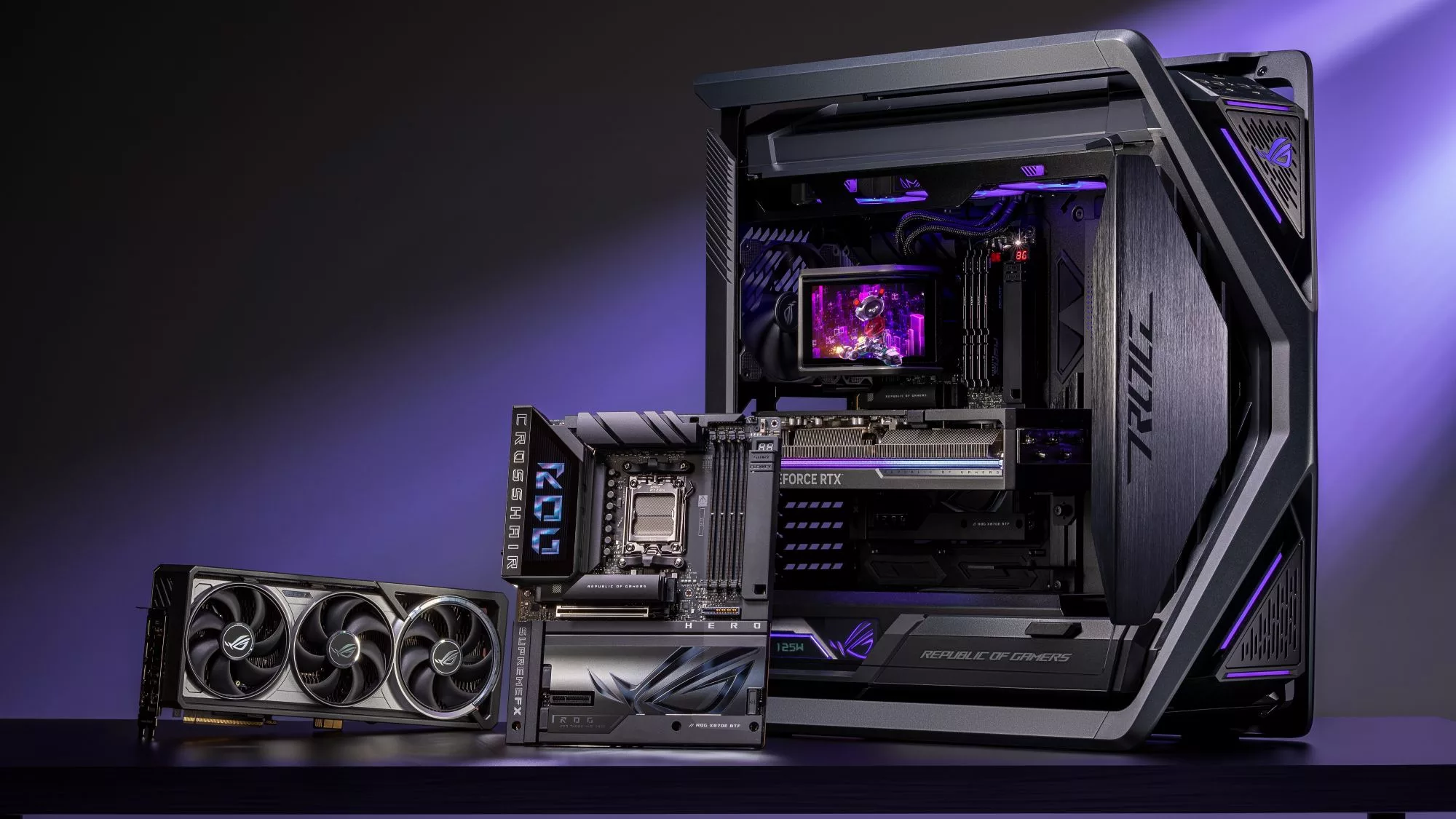 Para las PC abarrotadas de cables, este ensamble ROG BTF construye el camino para una vista sin obstrucciones