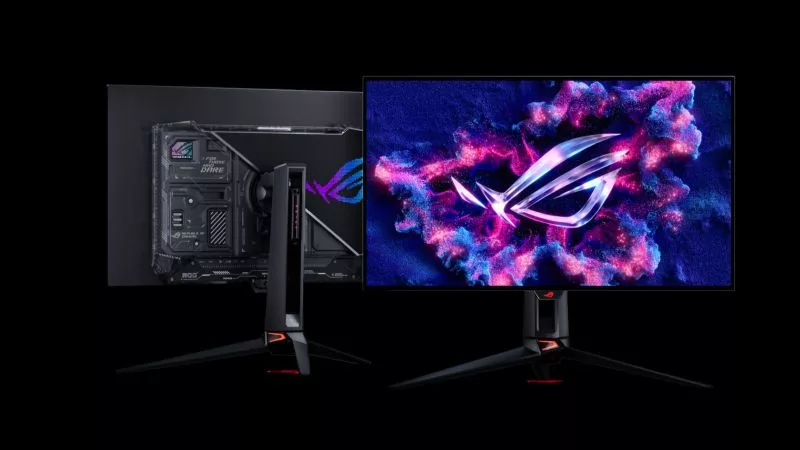 The ROG Swift OLED PG32UCWM combines RGB Stripe OLED with the improved heat management of GaN
